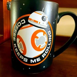 Star Wars BB-8 Hallmark Mug "Coffee Keeps Me Rolling" Orange & Black